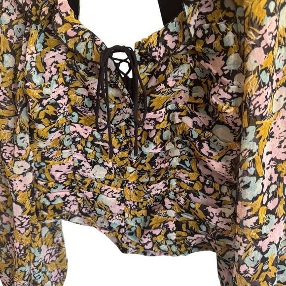 Free People Mabel Printed Blouse, Size XS - Picture 7 of 12